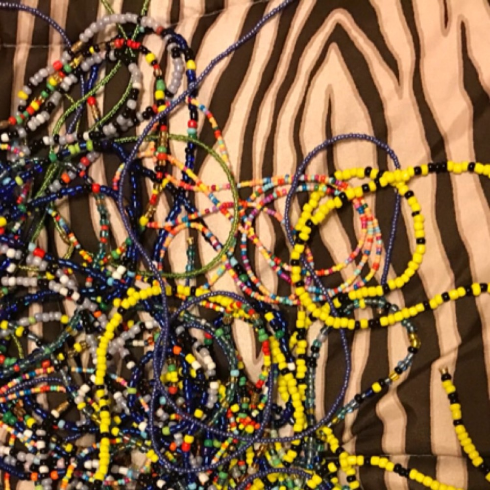 African beaded chains